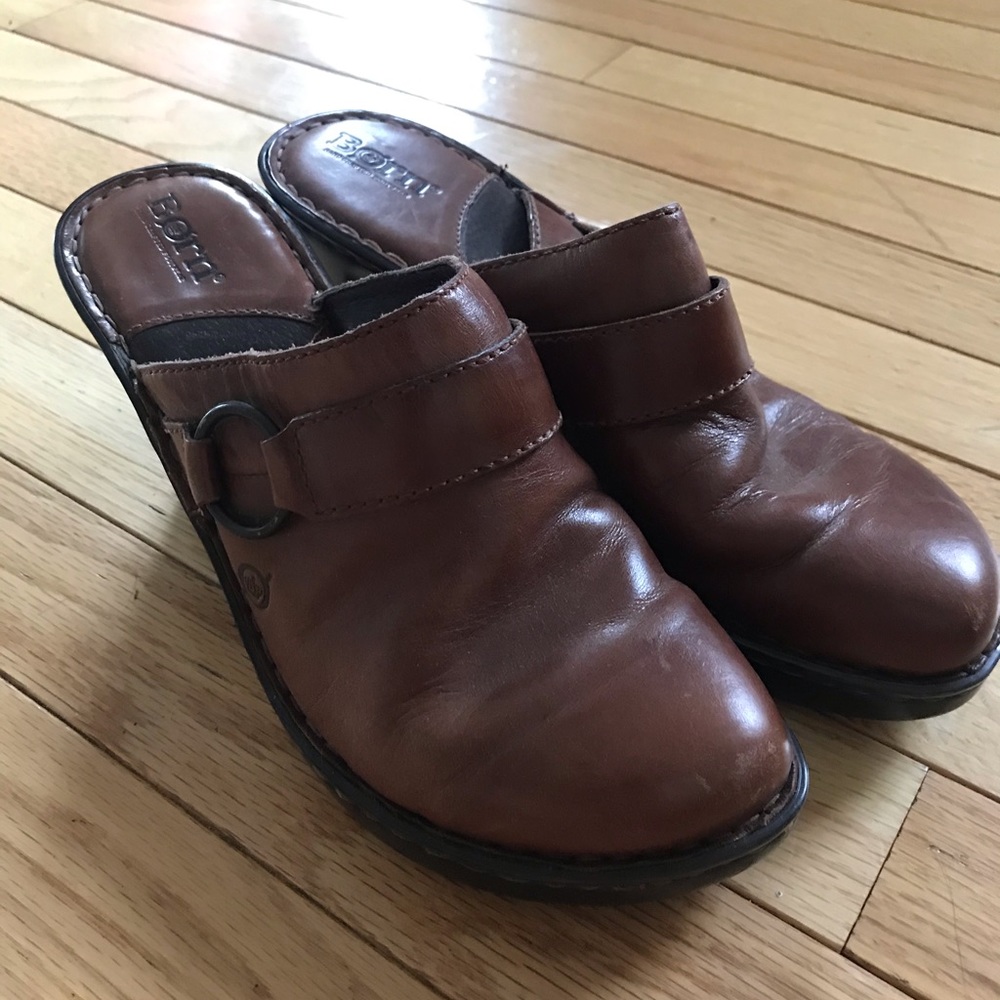 SOLD Born Leather Clogs